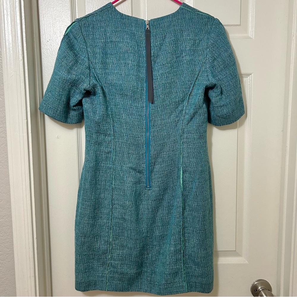 Rag & bone turquoise tweed sheath dress Size 4 - Picture 2 of 12